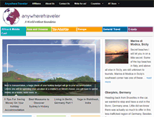 Tablet Screenshot of anywheretraveler.com